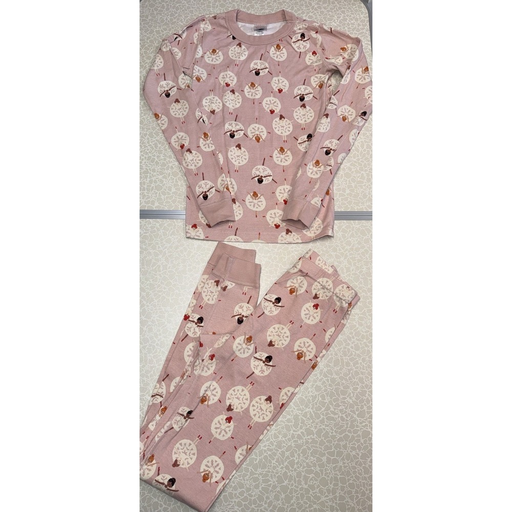 Hanna Andersson Pajamas Holiday Christmas Long John Ballerina Pink Size 14 / 160